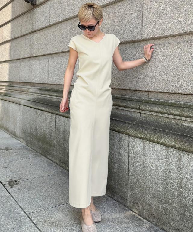 Iライン美シルエットワンピース_sty26ss-op47