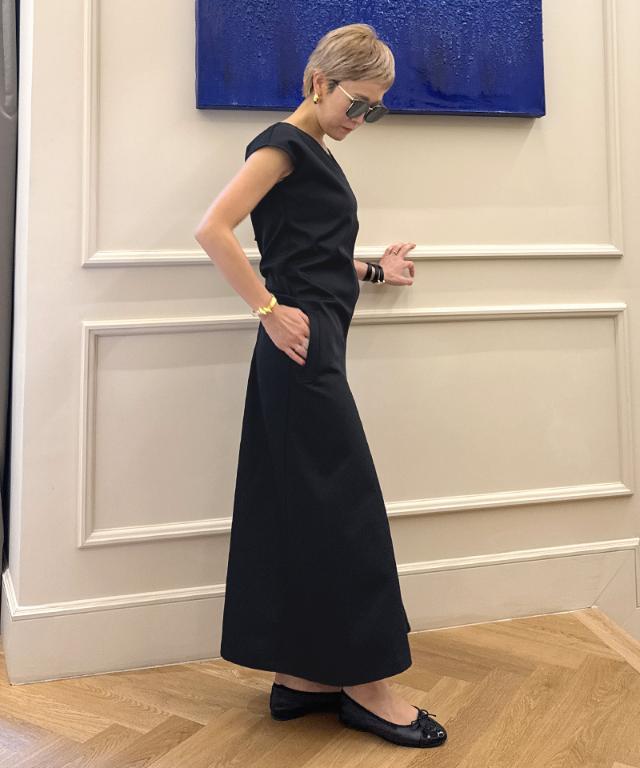 Iライン美シルエットワンピース_sty26ss-op47