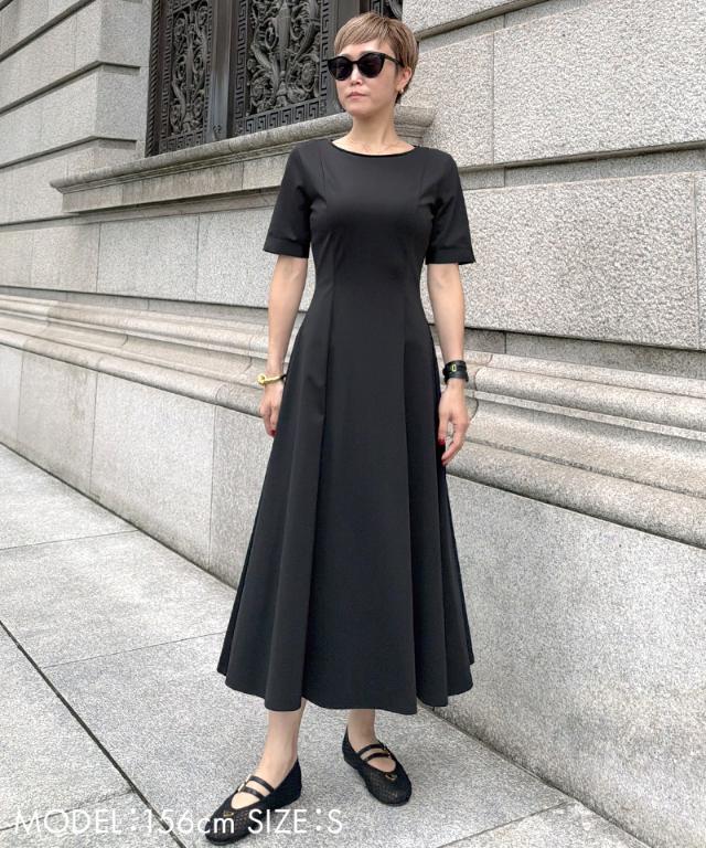 袖グログランカットソーワンピース_sty26ss-op54