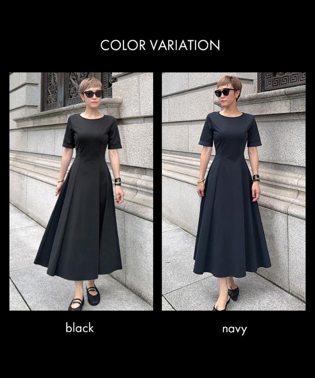 袖グログランカットソーワンピース_sty26ss-op54