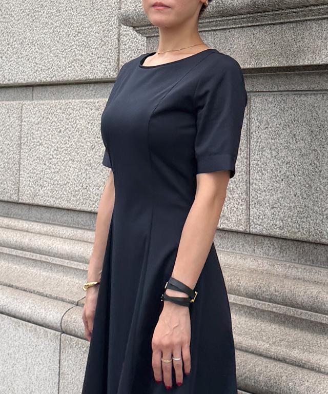 袖グログランカットソーワンピース_sty26ss-op54