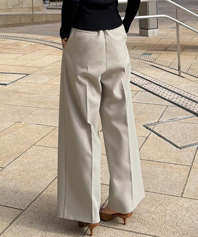 ワイド美脚パンツ（防シワ・UVカット機能生地）_sty26ss-pt08