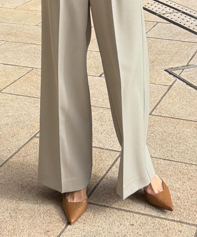 ワイド美脚パンツ（防シワ・UVカット機能生地）_sty26ss-pt08