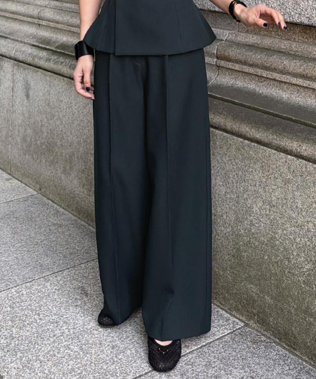 ワイド美脚パンツ（防シワ・UVカット機能生地）_sty26ss-pt08