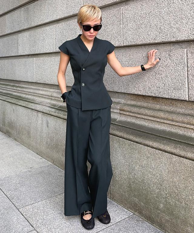 ワイド美脚パンツ（防シワ・UVカット機能生地）_sty26ss-pt08