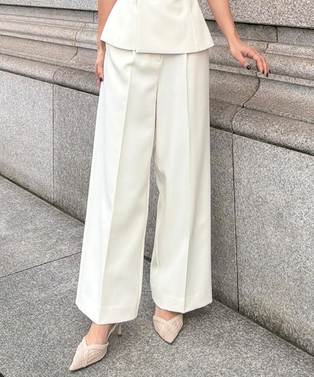 ワイド美脚パンツ（防シワ・UVカット機能生地）_sty26ss-pt08