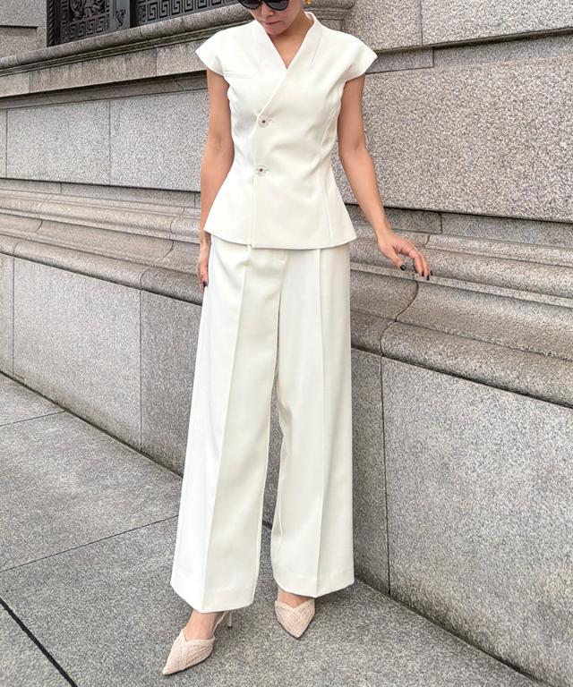 ワイド美脚パンツ（防シワ・UVカット機能生地）_sty26ss-pt08