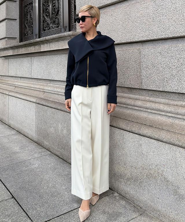 ワイド美脚パンツ（防シワ・UVカット機能生地）_sty26ss-pt08