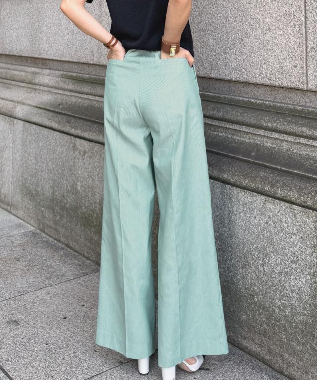 ストライプ美脚マリンパンツ（eco素材）_sty26ss-pt15