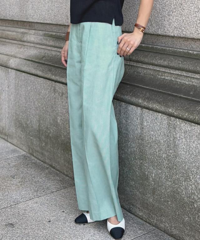 ストライプ美脚マリンパンツ（eco素材）_sty26ss-pt15