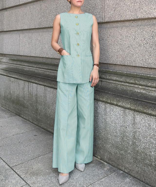 ストライプ美脚マリンパンツ（eco素材）_sty26ss-pt15