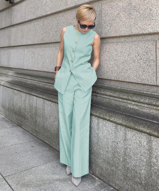 ストライプ美脚マリンパンツ（eco素材）_sty26ss-pt15