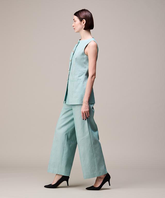 ストライプ美脚マリンパンツ（eco素材）_sty26ss-pt15