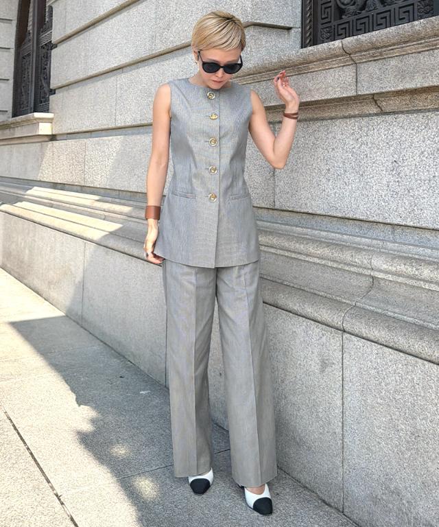 ストライプ美脚マリンパンツ（eco素材）_sty26ss-pt15