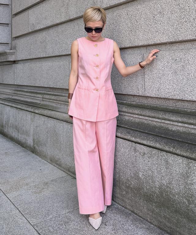 ストライプ美脚マリンパンツ（eco素材）_sty26ss-pt15