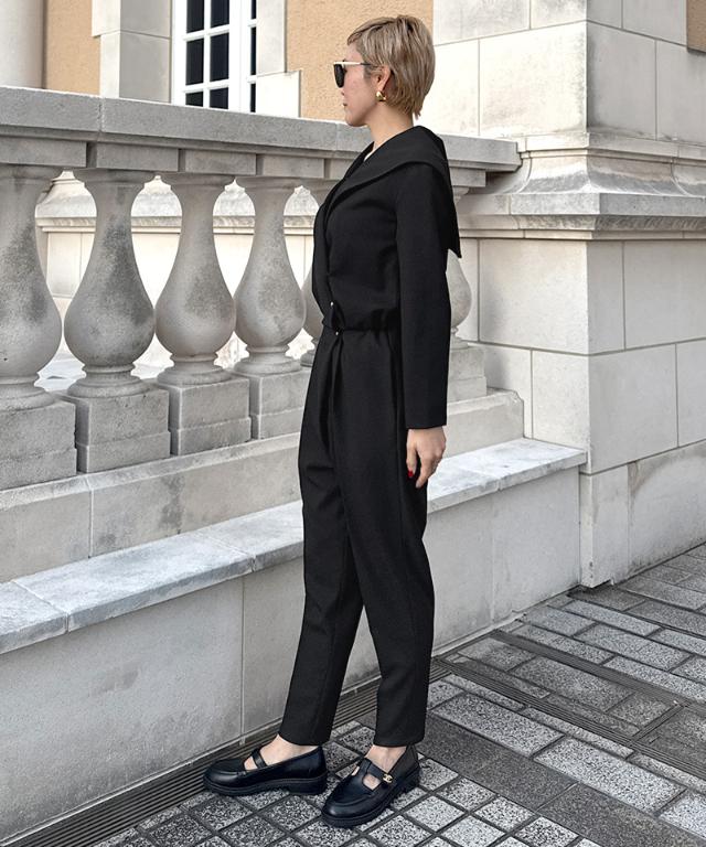 ショール風ジャンプスーツ（防シワ生地）｜JENNE(ジェンヌ)公式通販