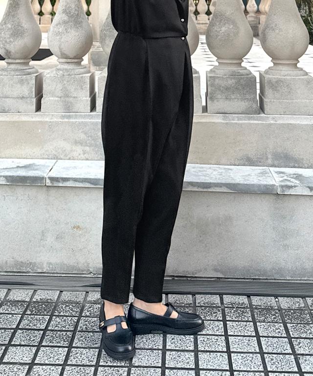 ショール風ジャンプスーツ（防シワ生地）_sty26ss-pt17