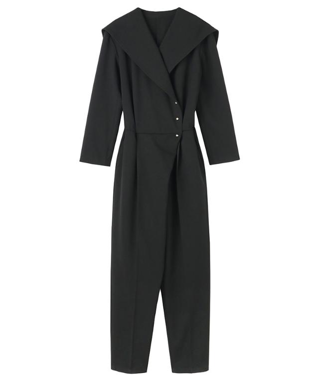 ショール風ジャンプスーツ（防シワ生地）_sty26ss-pt17