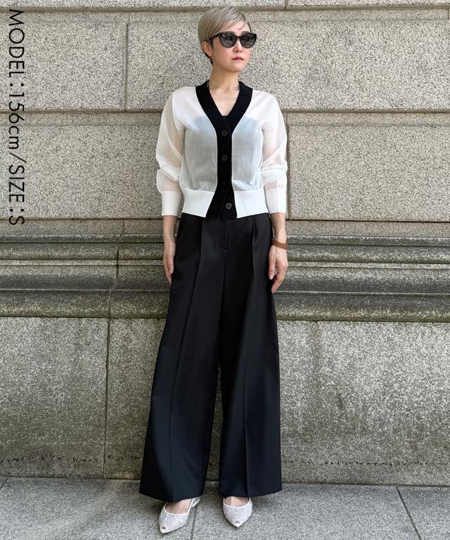 クール素材美脚ワイドパンツ(接触冷感・防シワ・UV)_sty26ss-pt22