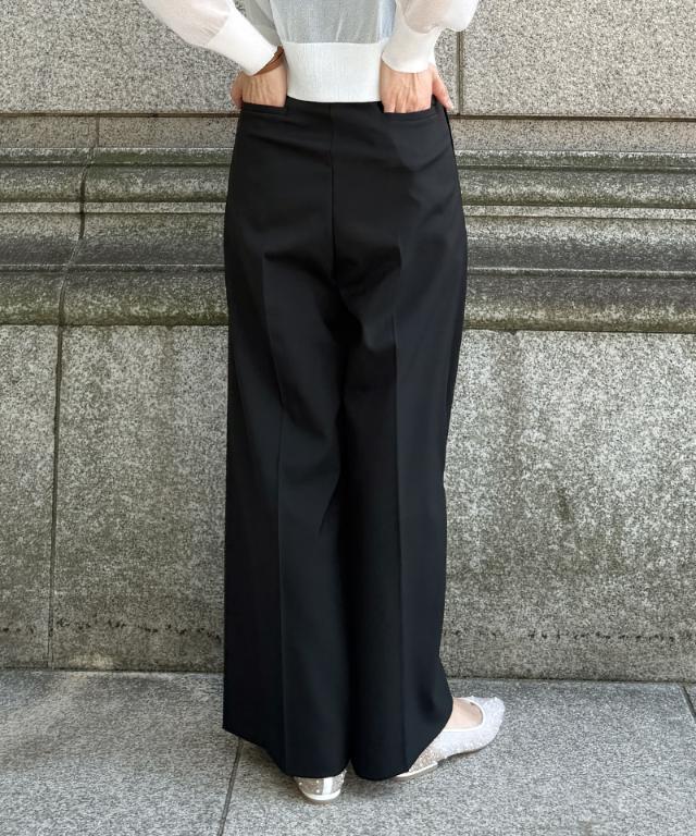 クール素材美脚ワイドパンツ(接触冷感・防シワ・UV)_sty26ss-pt22