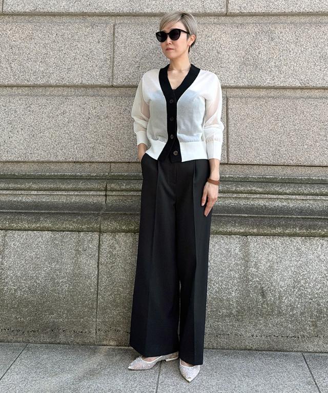 クール素材美脚ワイドパンツ(接触冷感・防シワ・UV)_sty26ss-pt22