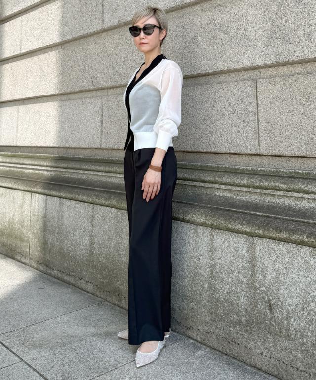 クール素材美脚ワイドパンツ(接触冷感・防シワ・UV)_sty26ss-pt22