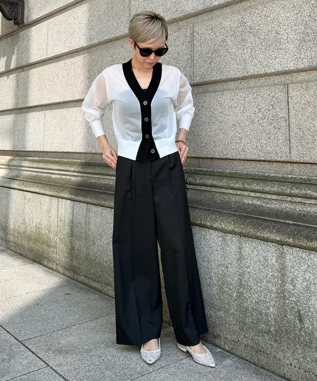 クール素材美脚ワイドパンツ(接触冷感・防シワ・UV)_sty26ss-pt22