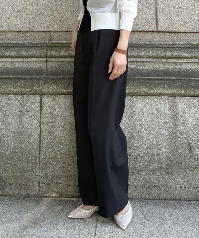 クール素材美脚ワイドパンツ(接触冷感・防シワ・UV)_sty26ss-pt22