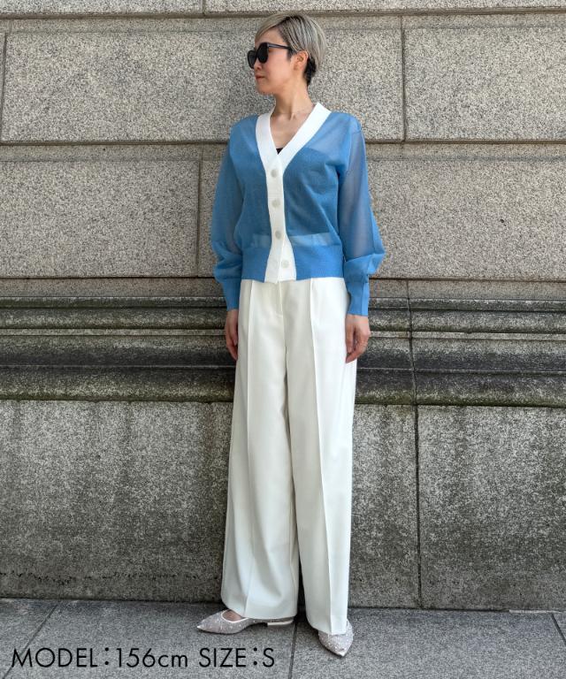 クール素材美脚ワイドパンツ(接触冷感・防シワ・UV)_sty26ss-pt22