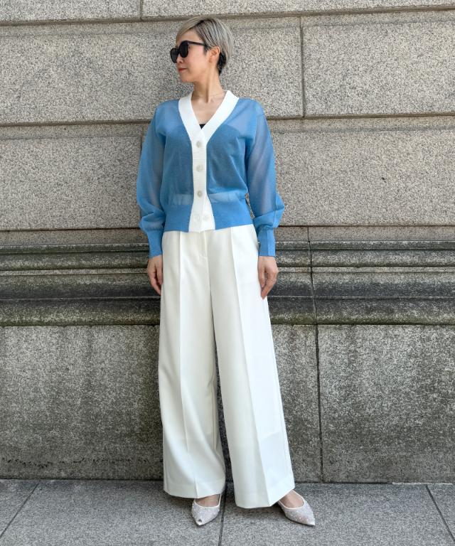 クール素材美脚ワイドパンツ(接触冷感・防シワ・UV)_sty26ss-pt22