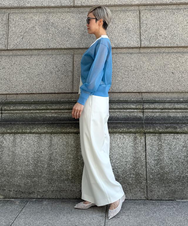 クール素材美脚ワイドパンツ(接触冷感・防シワ・UV)_sty26ss-pt22