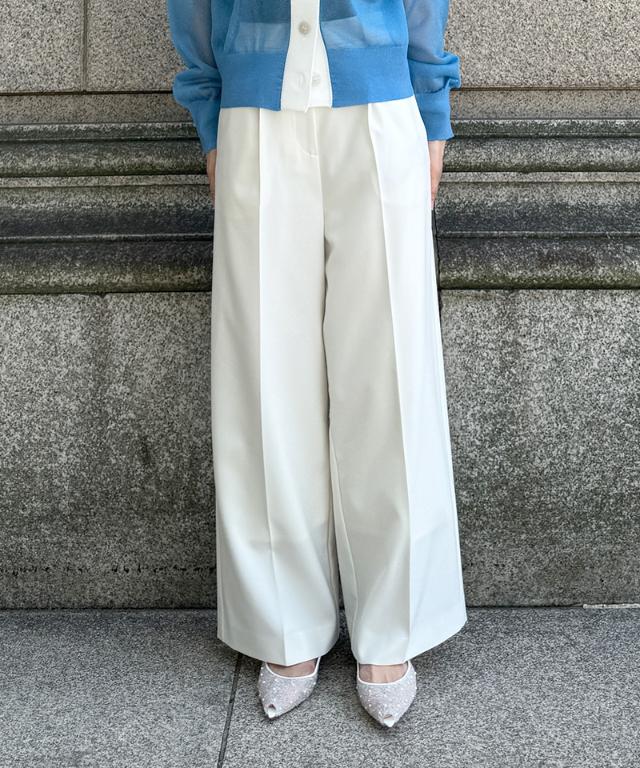 クール素材美脚ワイドパンツ(接触冷感・防シワ・UV)_sty26ss-pt22