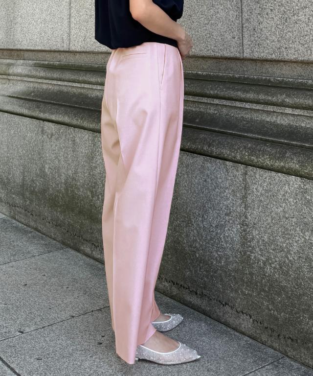 クール素材美脚ワイドパンツ(接触冷感・防シワ・UV)_sty26ss-pt22