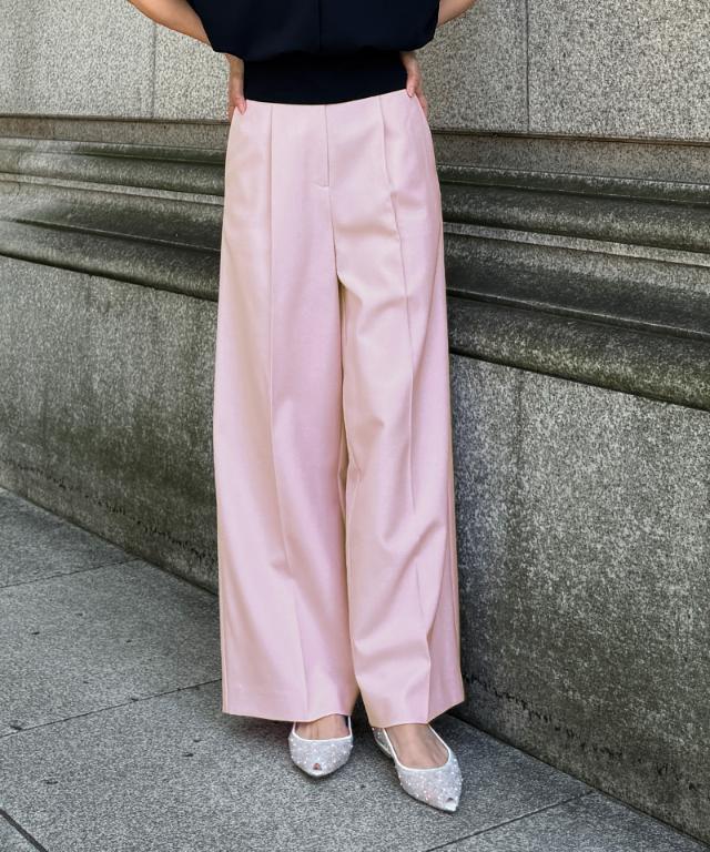 クール素材美脚ワイドパンツ(接触冷感・防シワ・UV)_sty26ss-pt22