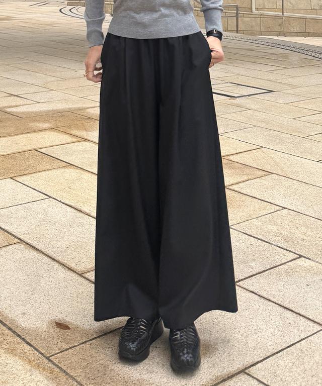 ウエストサテンパンツ（防シワ生地）_sty26ss-pt23