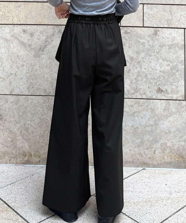 ウエストサテンパンツ（防シワ生地）_sty26ss-pt23