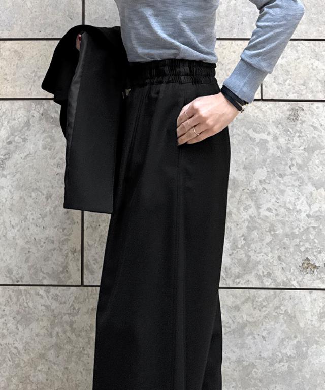 ウエストサテンパンツ（防シワ生地）_sty26ss-pt23