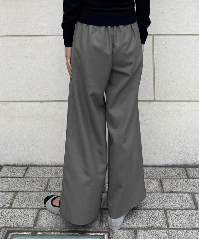 ウエストサテンパンツ（防シワ生地）_sty26ss-pt23