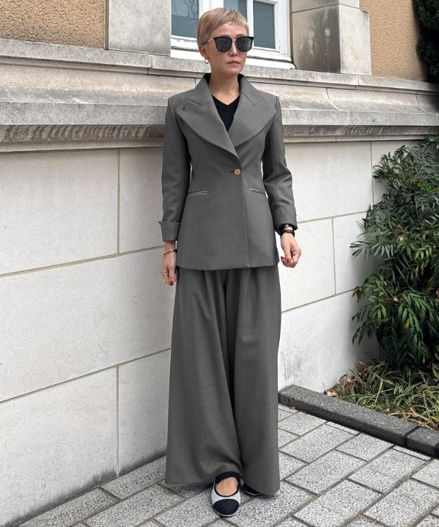 ウエストサテンパンツ（防シワ生地）_sty26ss-pt23