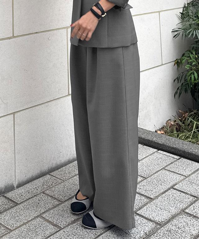 ウエストサテンパンツ（防シワ生地）_sty26ss-pt23