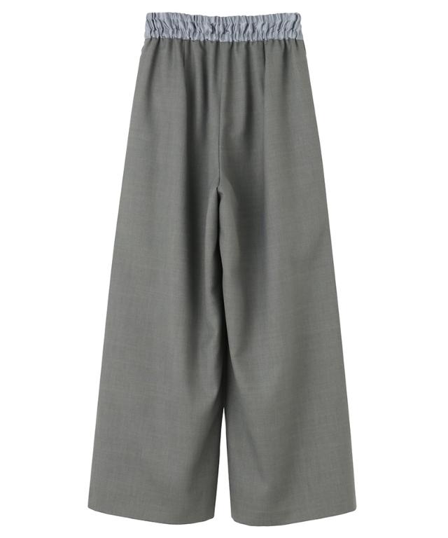 ウエストサテンパンツ（防シワ生地）_sty26ss-pt23