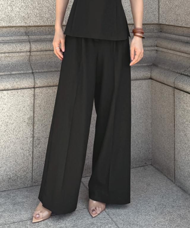 ワイドストレートパンツ（防シワ機能性生地）_sty26ss-pt45