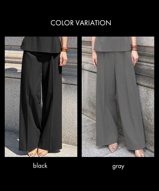 ワイドストレートパンツ（防シワ機能性生地）_sty26ss-pt45