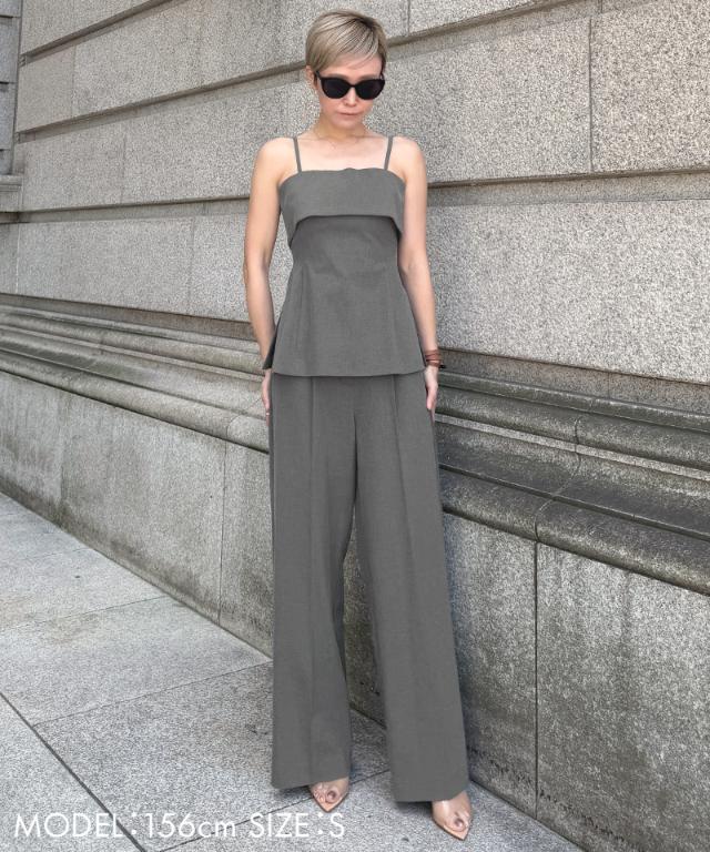 ワイドストレートパンツ（防シワ機能性生地）_sty26ss-pt45