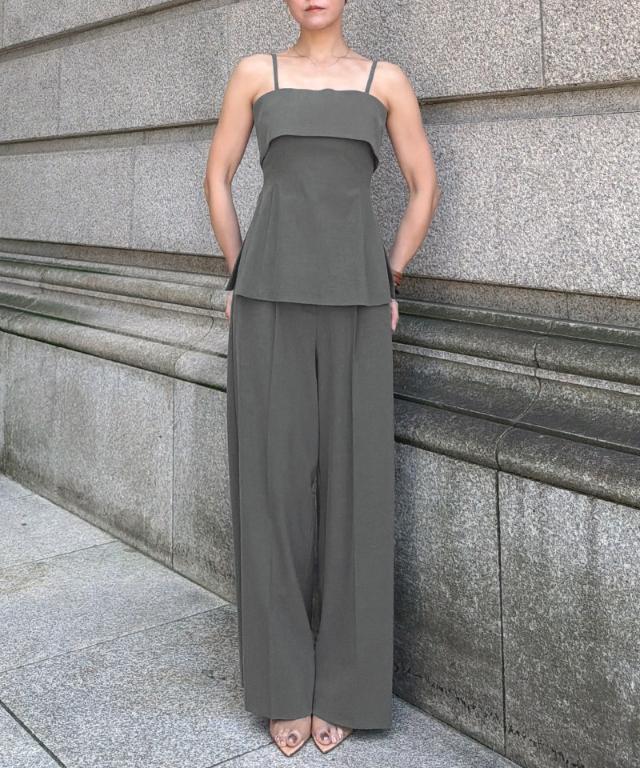 ワイドストレートパンツ（防シワ機能性生地）_sty26ss-pt45