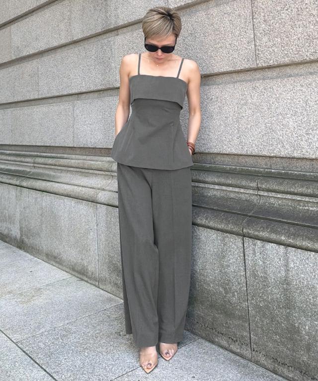 ワイドストレートパンツ（防シワ機能性生地）_sty26ss-pt45