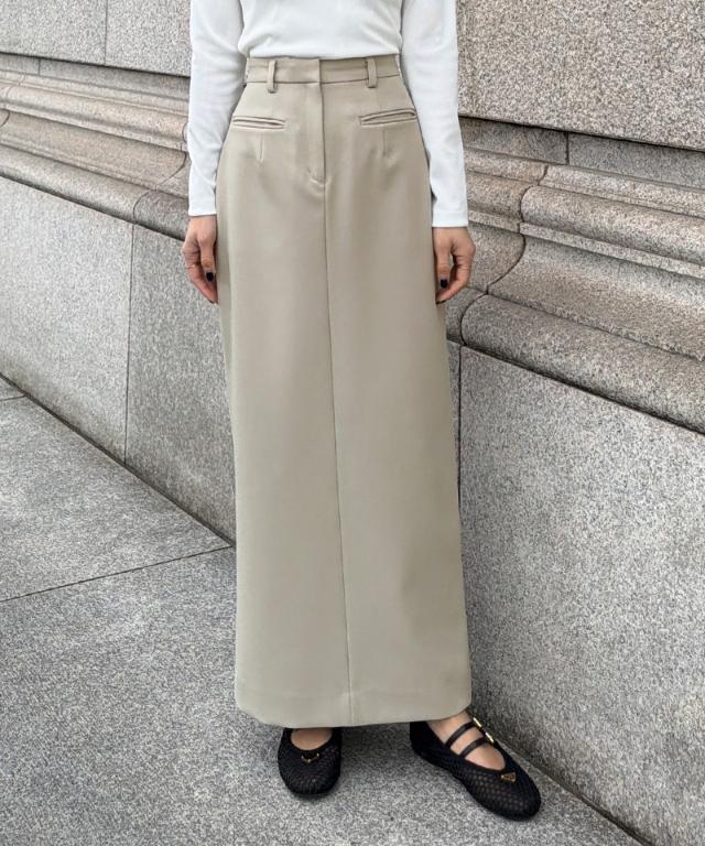 JENNEストレートスカート（防シワ・UVカット機能生地）_sty26ss-sk07