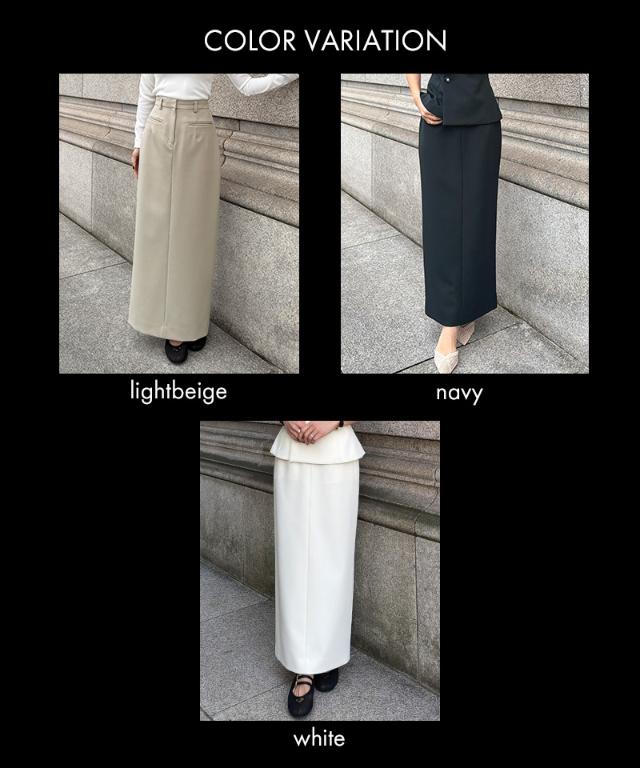 JENNEストレートスカート（防シワ・UVカット機能生地）_sty26ss-sk07