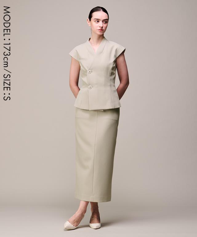 JENNEストレートスカート（防シワ・UVカット機能生地）_sty26ss-sk07