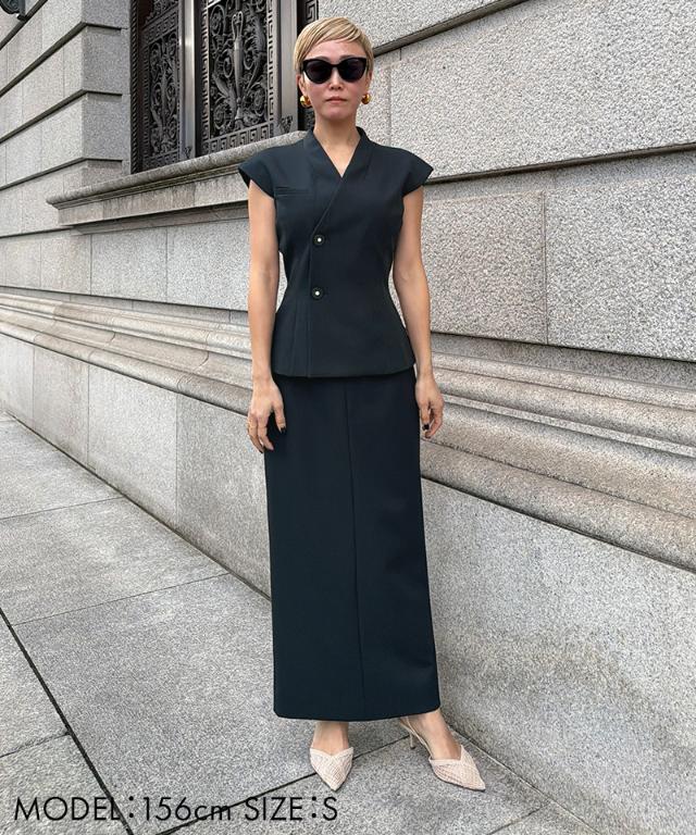 JENNEストレートスカート（防シワ・UVカット機能生地）_sty26ss-sk07